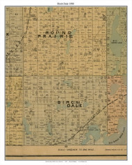 Birchdale, Todd Co. Minnesota 1890 Old Town Map Custom Print - Todd Co.