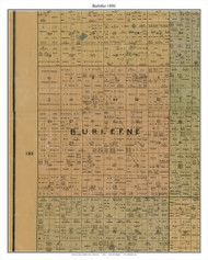 Burlefne, Todd Co. Minnesota 1890 Old Town Map Custom Print - Todd Co.