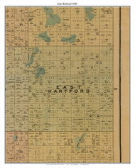 East Hartford, Todd Co. Minnesota 1890 Old Town Map Custom Print - Todd Co.