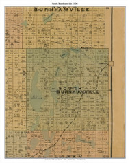 South Burnhamville, Todd Co. Minnesota 1890 Old Town Map Custom Print - Todd Co.