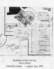 Shelburne Falls, MA Fire Insurance 1919 (1941) Sheet 3 - Old Town Map Reprint - Franklin Co.