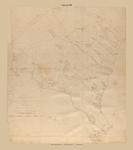 Falmouth, Massachusetts 1841 Old Town Map Reprint - Roads   Massachusetts Archives