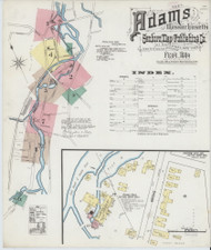Adams, 1889 - Old Map Massachusetts Fire Insurance Index