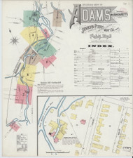 Adams, 1895 - Old Map Massachusetts Fire Insurance Index