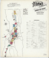 Adams, 1908 - Old Map Massachusetts Fire Insurance Index