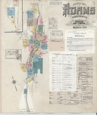 Adams, 1950 - Old Map Massachusetts Fire Insurance Index
