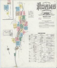 Adams, 1914 - Old Map Massachusetts Fire Insurance Index