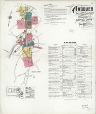 Andover, 1923 - Old Map Massachusetts Fire Insurance Index