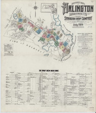 Arlington, 1914 - Old Map Massachusetts Fire Insurance Index