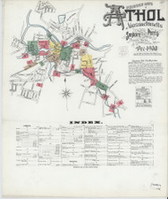 Athol, 1900 - Old Map Massachusetts Fire Insurance Index