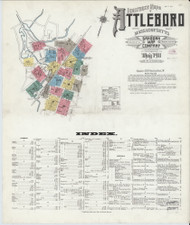 Attleboro, 1911 - Old Map Massachusetts Fire Insurance Index