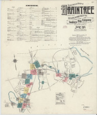 Braintree, 1911 - Old Map Massachusetts Fire Insurance Index