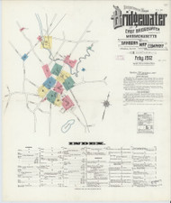 Bridgewater, 1912 - Old Map Massachusetts Fire Insurance Index