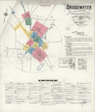 Bridgewater, 1921 - Old Map Massachusetts Fire Insurance Index