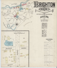 Brighton, 1884 - Old Map Massachusetts Fire Insurance Index