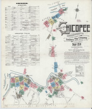 Chicopee, 1910 - Old Map Massachusetts Fire Insurance Index