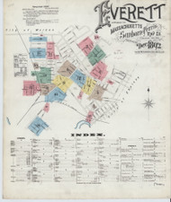 Everett, 1892 - Old Map Massachusetts Fire Insurance Index