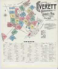 Everett, 1897 - Old Map Massachusetts Fire Insurance Index