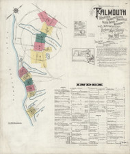 Falmouth, 1923 - Old Map Massachusetts Fire Insurance Index