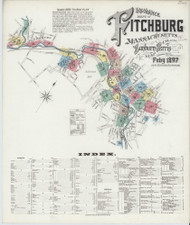 Fitchburg, 1897 - Old Map Massachusetts Fire Insurance Index