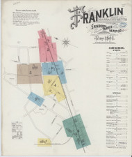 Franklin, 1894 - Old Map Massachusetts Fire Insurance Index