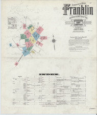 Franklin, 1911 - Old Map Massachusetts Fire Insurance Index