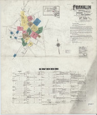 Franklin, 1919 - Old Map Massachusetts Fire Insurance Index