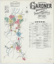 Gardner, 1895 - Old Map Massachusetts Fire Insurance Index