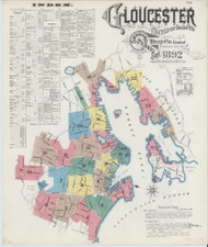 Gloucester, 1892 - Old Map Massachusetts Fire Insurance Index