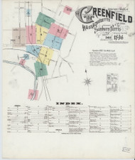 Greenfield, 1896 - Old Map Massachusetts Fire Insurance Index