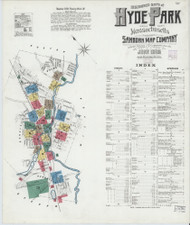 Hyde Park, 1905 - Old Map Massachusetts Fire Insurance Index