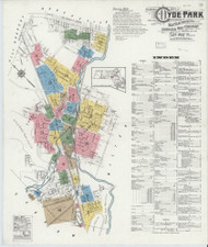 Hyde Park, 1917 - Old Map Massachusetts Fire Insurance Index