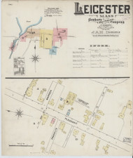 Leicester, 1888 - Old Map Massachusetts Fire Insurance Index