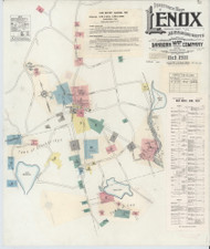 Lenox, 1911 (1939) - Old Map Massachusetts Fire Insurance Index