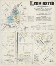Leominster, 1884 - Old Map Massachusetts Fire Insurance Index