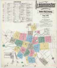Leominster, 1912 - Old Map Massachusetts Fire Insurance Index