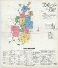 Mansfield, 1916 - Old Map Massachusetts Fire Insurance Index
