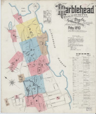 Marblehead, 1890 - Old Map Massachusetts Fire Insurance Index