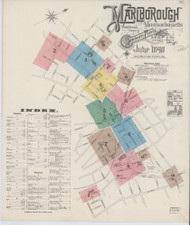 Marlborough, 1890 - Old Map Massachusetts Fire Insurance Index
