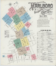Marlborough, 1896 - Old Map Massachusetts Fire Insurance Index