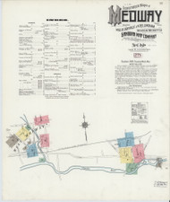Medway, 1910 - Old Map Massachusetts Fire Insurance Index