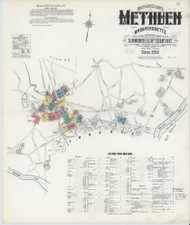 Methuen, 1911 - Old Map Massachusetts Fire Insurance Index