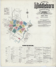 Middleboro, 1912 - Old Map Massachusetts Fire Insurance Index