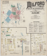 Milford, 1885 - Old Map Massachusetts Fire Insurance Index