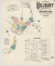 Millbury, 1913 - Old Map Massachusetts Fire Insurance Index