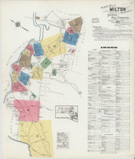 Milton, 1917 - Old Map Massachusetts Fire Insurance Index