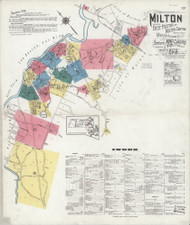 Milton, 1923 - Old Map Massachusetts Fire Insurance Index