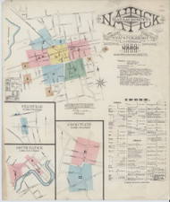 Natick, 1888 - Old Map Massachusetts Fire Insurance Index