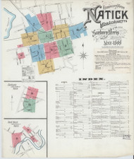 Natick, 1899 - Old Map Massachusetts Fire Insurance Index