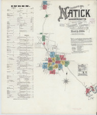Natick, 1904 - Old Map Massachusetts Fire Insurance Index